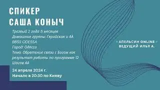 Спикер Саша Коныч - Обретение связи с Богом, как результат работы по программе 12 Шагов АА