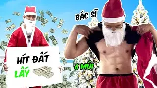 BÁC SĨ 6 MÚI GIẢ LÀM ÔNG GIÀ NOEL THÁCH ĐẦU VÀ CÁI KẾT - CHALLENGE PUSH UP WITH SANTA