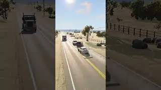 Realistic Highway Car Crashes #39