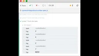 (1 of 7) Call cy task until it returns an expected value