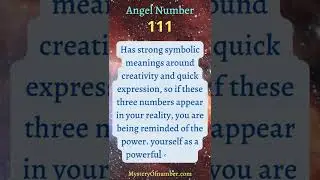 111 Angel number : What is the meaning of it 