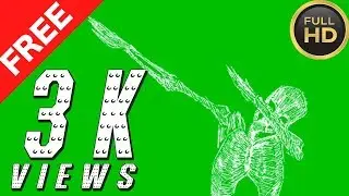 Skull & Skeleton Green Screen►(MultiVerse Studio)►Free Green Screen Effects 2019►Scribble Effect