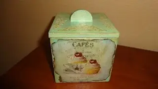 Мастер-класс: Декупаж шкатулки-конфетницы (Decoupage)