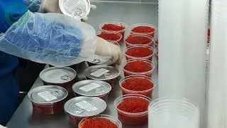 Вот так мы делаем икру! Видеообзор производства икры нерки свежего улова