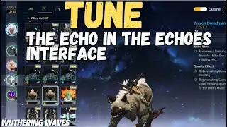 TUNE THE ECHO THE ECHOES INTERFACE - WUTHERING WAVES