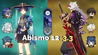 C0 Scaramouche (Wanderer) e C0 Itto - Abismo 12 - 3.3 - 9 Estrelas - Genshin Impact Abyss 3.3