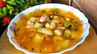 Суп из Кабачков и цветной капусты очень вкусный супчик
