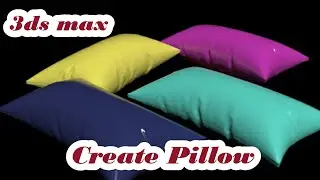 Create Pillow , pillow modeling in 3ds max