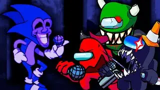 Sonic Majin VS Impostors | FNF Endless but Impostors Sing It