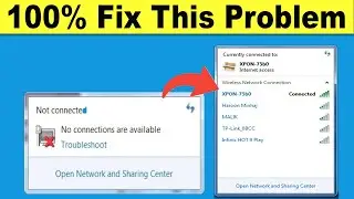 How To FIX No Connection Are Available problem For All Windows || DriverPack Online | Fixed wireless