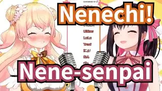Nene was embarrassed to be called Nene-senpai by Azki 【 Hololive / Eng sub 】