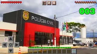 COMO FAZER UMA DELEGACIA MODERNA - CONSTRUINDO UMA CIDADE NO MINECRAFT PE - CraftSkylines #03