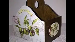 Декупаж: мастер-класс по созданию короба для специй