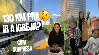 Viagem de 130km até a igreja + Estou de volta