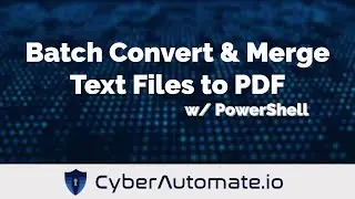34. Convert text files to PDF then merge PDFs in bulk with PowerShell and iTextSharp