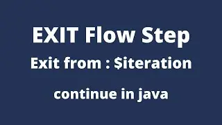 Exit Flow Step | Exit from $iteration | IBM webMethods