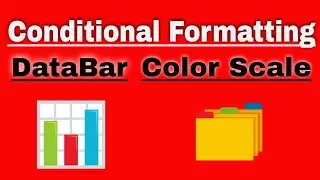 Excel Conditional Formatting : DataBars in Excel , Color Scale in Excel sheet