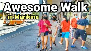 A LOVELY WALK in Marikina City | THE AWESOME MARKET in Philippines | Full Walking Tour [4K] 🇵🇭