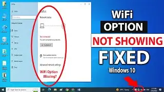[SOLVED] WiFi Not Showing in Settings On Windows 10 || Fixed WiFi Option Missing in Settings