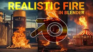 How to Create Realistic fire in blender || Fire Scatter Add-on Free!! #Blender, #3D, #VFX