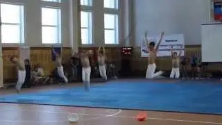 Шоу гимнастов ДЮСШОР № 3 в Донецке на слова Владимира Высоцкого 