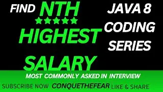 How to Find the Nth Highest Salary in Java 8 Using Streams | Step-by-Step Guide | Java coding round