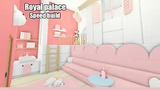 Royal Palace Aesthetic Daycare cute design for babies & Pets *SPEED BUILD* in Adopt me! Roblox