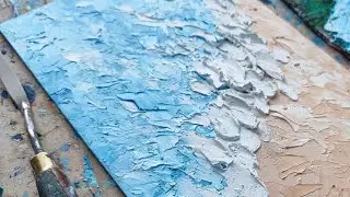 МОРЕ просто для начинающих мастихином ИМПАСТО
