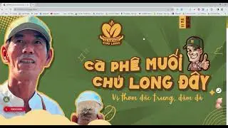 Clone Website giống website Cà Phê Muối Chú Long | HTML, CSS, JS