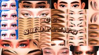 CC SHOPPING | FEMALE EYBROWS | CC SHOWCASE + CC LINKS + CC FOLDER || SIMS 4