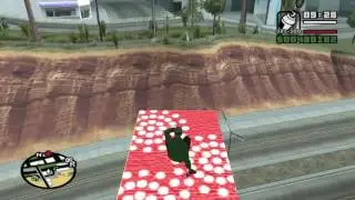 Ковер-самолет и грави пушка в GTA San Andreas.magic carpet and gravity gun gta sa.