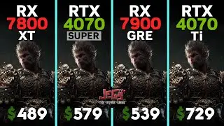 RX 7800 XT RTX 4070 Super vs RX 7900 GRE vs RTX 4070 Ti | Ryzen 5 7600 | Tested in 15 games