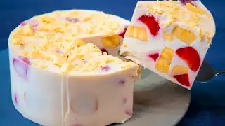 Лучше любого МОРОЖЕНОГО❗ЛЕТОМ НЕ МОГУ НАЕСТЬСЯ ЭТОЙ ВКУСНОТОЙ! За 5 МИНУТ, Без муки