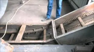 Конвейер для удаления золы из котла твердотопливного.