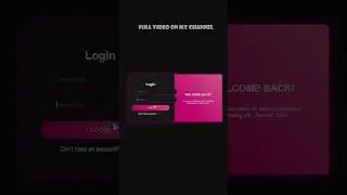 Animated Login Form Using HTML & CSS |#website #loginform #frontend #webdevelopment #shorts #csshtml