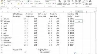 Mastering Excel 2013   Lesson 19   Calculating Year to date Profit 11