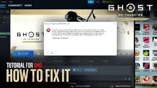 FIX for Ghost of Tsushima Crashing on AMD
