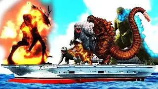 Cleric Muto vs EVERY GODZILLA EVOLUTION in ROBLOX