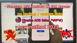 Update New 2023 | Samsung M31 Android 12 FRP Bypass | Bypass Google Account samsung android 12/13