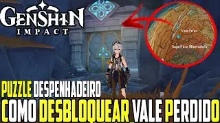 COMO DESBLOQUEAR MASMORRA VALE PERDIDO No DESPENHADEIRO ! MINI PUZZLE - GENSHIN IMPACT