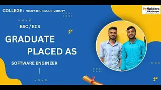 BSC  (ECS) Graduate Placement Story From PySpiders Rajajinagar | As a   SOFTWARE ENGINER