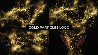 Gold Particles Logo After Effects Templates