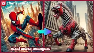 Spider-man || Avengers as zebra monster💥Marvel & Dc - Avengers movie 