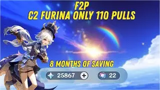 C2 Furina Gacha Pulls F2P - Genshin Impact 4.2
