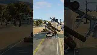 Realistic Highway Car Crashes #144