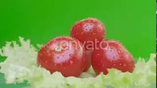 Tomato Turning Chroma Key Green | Stock Footage - Videohive