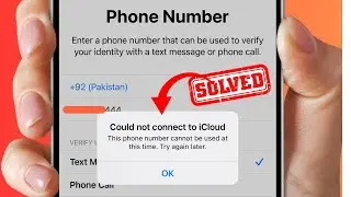 Could Not Connect To iCloud This Phone Number Cannot Be Used At This Time Try Again Later