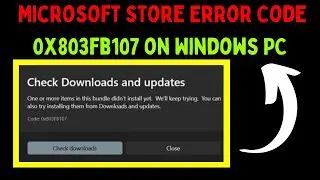 How to Fix Microsoft Store Error Code 0x803fb107 on Windows 11