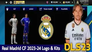 Real Madrid CF 2023-24 Logo & Kits - DLS 23