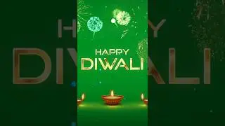 Happy Diwali Green Animation 